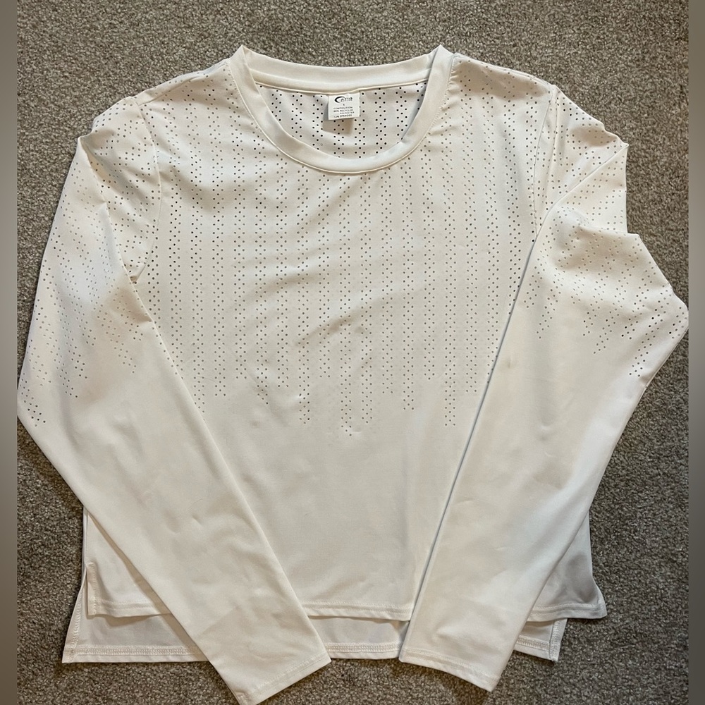 Zyia Active Chillcicle Crop Long Sleeve
Top Womens M White Perforated Tee